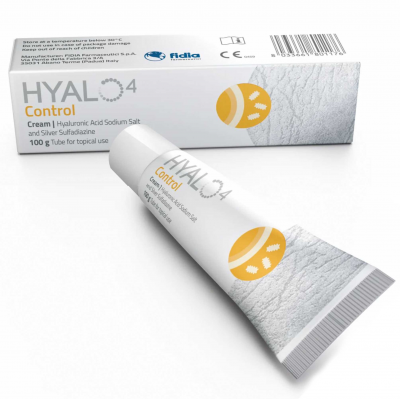 HYALO 4 CONTROL CREAM ( SODIUM HYALURONATE 0.2% + SILVER SULFADIAZINE 1% ) — 100 GM CREAM